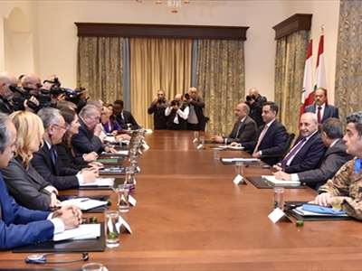 اللقاء بين الرئيس بري والوفد في عين التينة