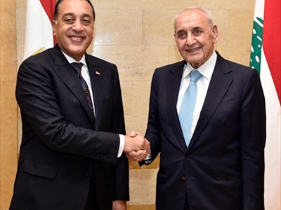 الرئيس بري مع الرئيس مدبولي