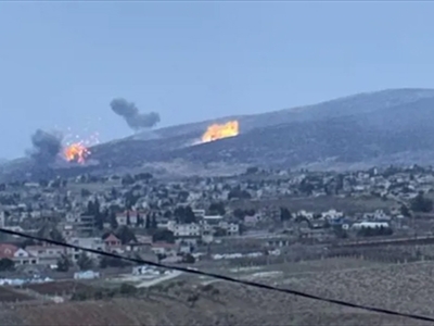 غارات إسرائيلية على قرى غرب بعلبك