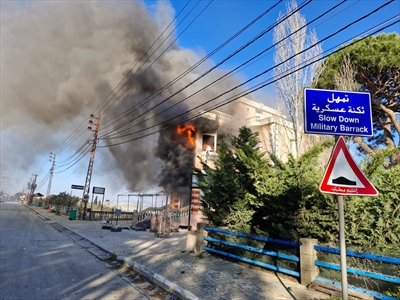 القصف التدميري على الغازية قرب صيدا