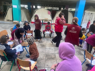 من الانشطة لمؤسسة مخزومي للاطفال النازحين