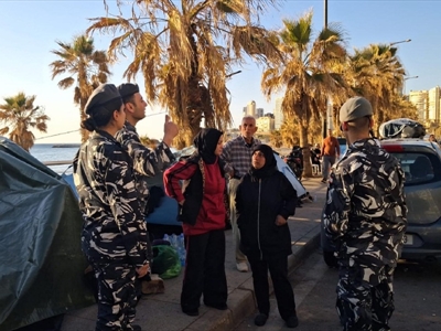 القوى الامنية تنتشر في شوارع بيروت