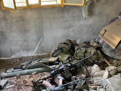 اسلحة ادعى العدو الاسرائيلي العثور عليها في كونين