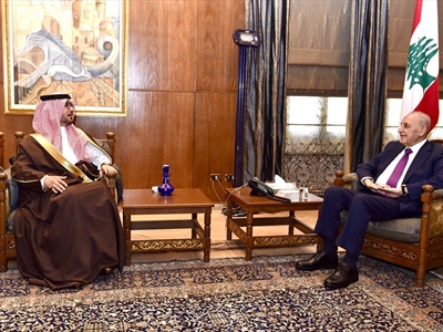 السفير بخاري لدى زيارته الرئيس بري