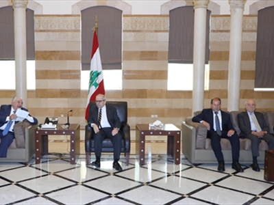 ..ووفد هيئة الدفاع عن حقوق بيروت برئاسة المحامي صائب مطرجي