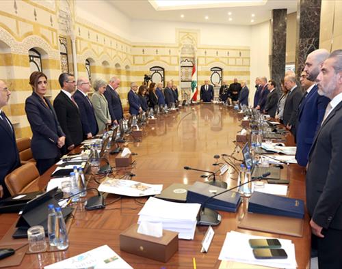 مجلس الوزراء تطرَّق لإلغاء زيارة هيكل وعيَّن معكرون لمياه البقاع وضم قضية كساب للجنة اللبنانية السورية