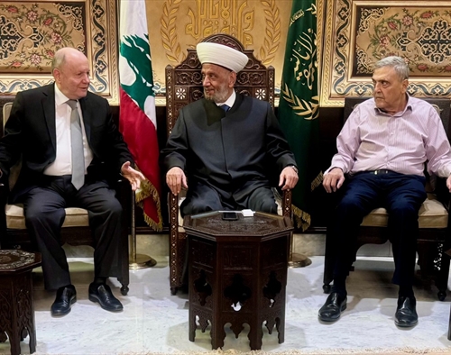 المفتي دريان استقبل القنصل المصري وبحث مع الاتحاد العمالي وضع الحركة العمالية