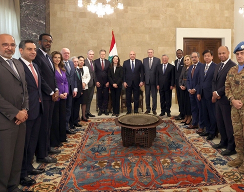 وفد مجلس الأمن يؤكد دعم الجيش. عون: ملتزمون باستكمال خطة حصر السلاح