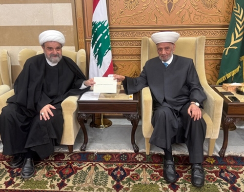 مفتي الجمهورية بحث مع الصادق الأوضاع الإجتماعية والإنتخابات وتلقَّى دعوتين من المجلس الشيعي ومشيخة العقل لإفطارات رمضانية