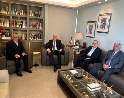 سليمان يستقبل ميقاتي ونحاس والداعوق وإشادة بقرارات مجلس الوزراء الأخيرة