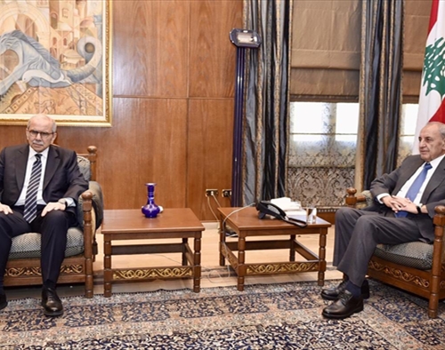 بري بحث وسلام المستجدات السياسية وملف النازحين