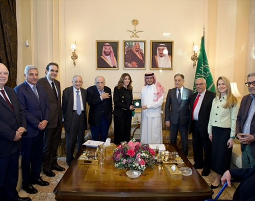 بخاري استضاف وفد «منتدى غسان سكاف الوطني»