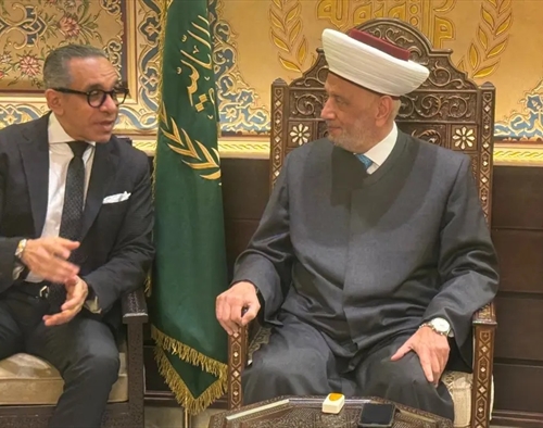 المفتي دريان والخطيب استقبلا السفير المصري