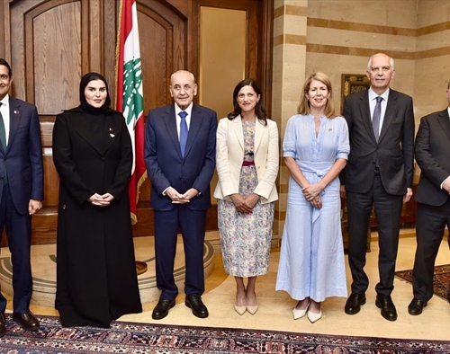 وفد وزاري فرنسي وقطري وبريطاني زار رئيسي الجمهورية والمجلس: تأكيد على دعم الجيش وسيادة لبنان ووحدة أراضيه وتطبيق القرار 1701