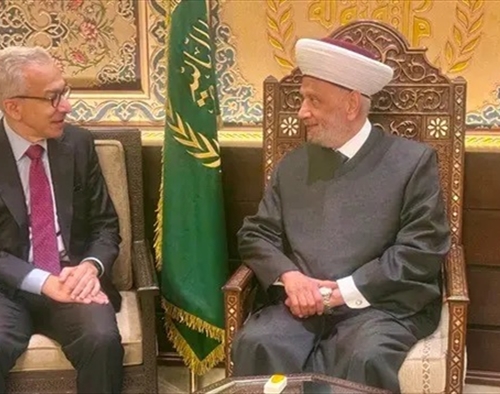 المفتي دريان عرض مع البساط صعوبة الوضع الإقتصادي وتابع مع الصمد وسليمان موضوع العفو العام