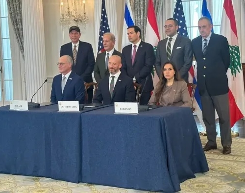 النص المبدئي لاتفاق الإطار بين لبنان وإسرائيل الذي وقّعاه في واشنطن