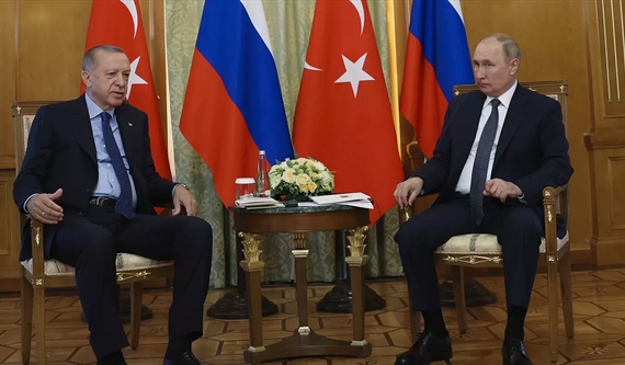 الرئيسان بوتين وأردوغان خلال القمة آمس