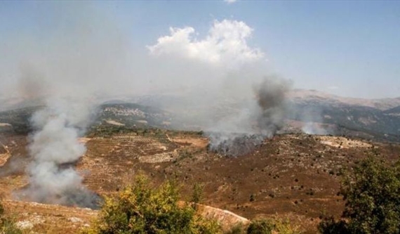 تصاعد الدخان في بلدات بجنوب لبنان جراء القصف الإسرائيلي (ا.ف.ب)
