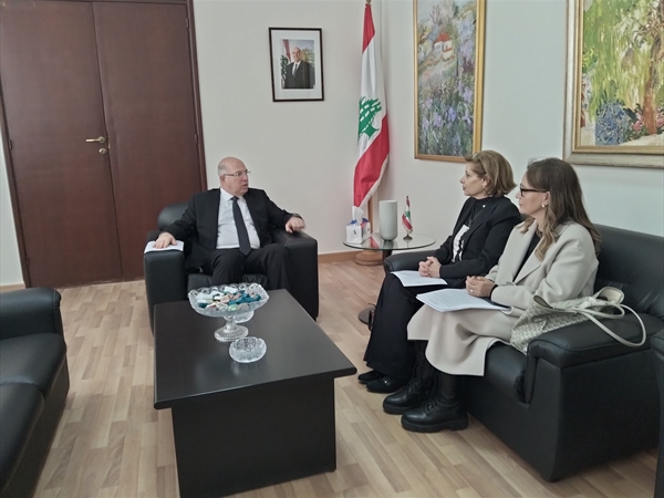 وزير العمل بحث مع سفيرة الاتحاد الأوروبي والبنك الدولي في نظام التقاعد وكيفية مساعدة الوزارة في تطبيقه