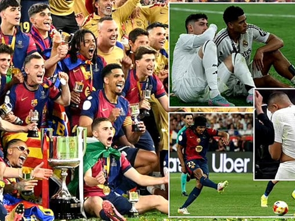 فوز مجنون وقاتل يتوج برشلونة بكأس الملك على حساب ريال مدريد