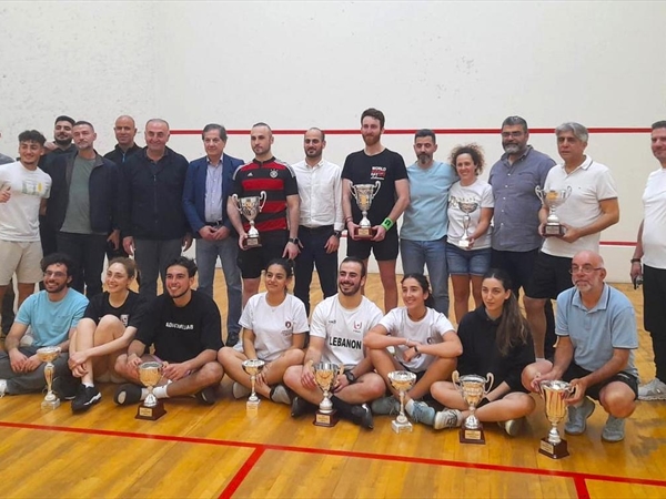 كرم والحاج ونصّار وخوري أبطال الدورة المفتوحة للسكواش بالجامعة الأميركية..