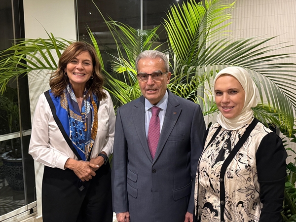 وديع الخازن يستقبل وزيرة الشؤون في الحكومة السورية