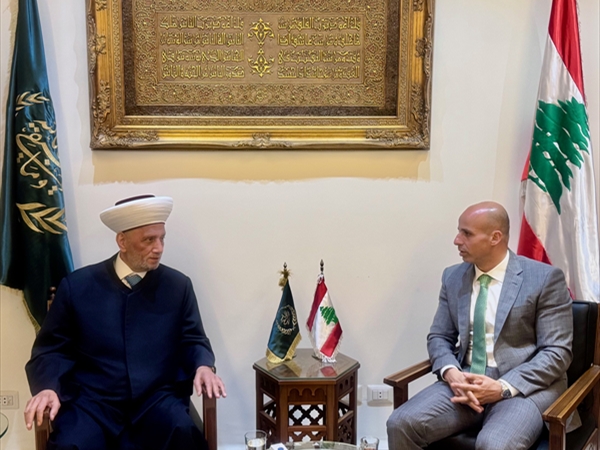 المفتي دريان تناول مع االمصري شؤوناً قانونية  واطَّلع على نشاطات صندوق الزكاة من الجوزو