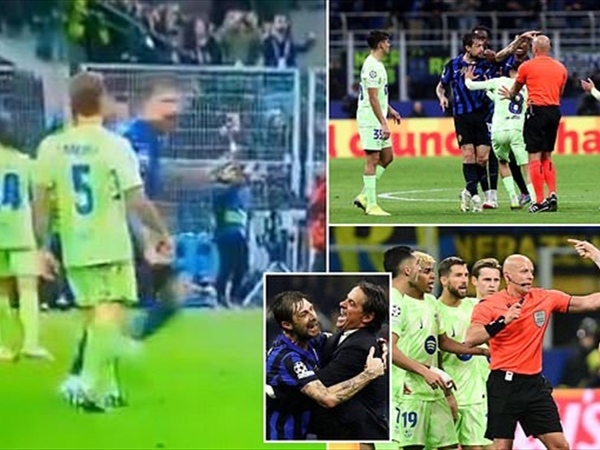 مباراة مجنونة تنتهي بفوز قاتل للانتر اطاح ببرشلونة خارج دوري الأبطال..