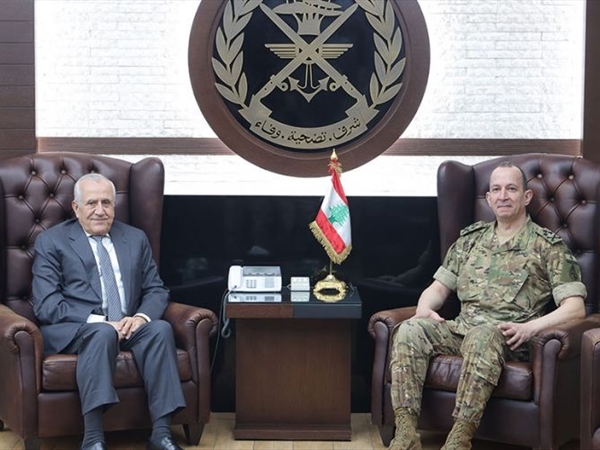 العماد رودولف هيكل استقبل رئيس الجمهورية السابق العماد ميشال سليمان