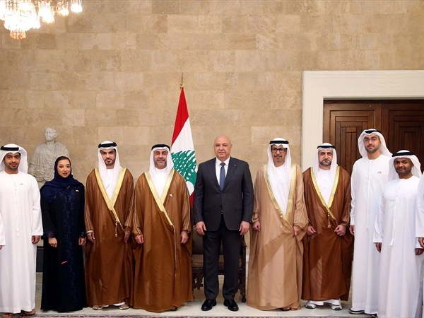 عون: وجود البعثة الإماراتية في بيروت يُشكّل ترجمةً عمليةً للعلاقة الأخوية بين البلدين
