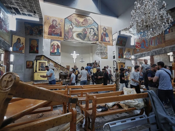 رؤساء وسياسيون وروحيون أدانوا التفجير الإرهابي للكنيسة في دمشق ورئيس الجمهورية اتصل بالشرع واليازجي معزّياً ومتضامناً