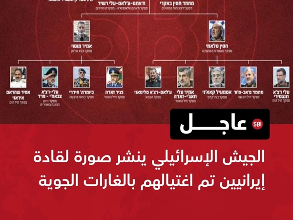 جيش الاحتلال يكشف هيكل قيادة الأمن الإيراني ويعلن اغتيال قادة كبار