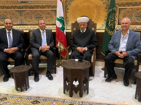 المفتي دريان استمع من سلام ووفد نادي الغولف مسيرة التحديات والإنجازات..