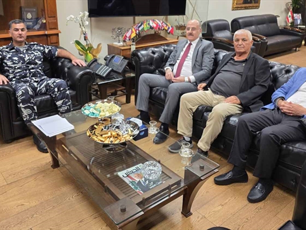 عبدالله ورئيس بلدية برجا زارا اللواء عبد الله وتأكيد ضرورة دعم فصيل قوى الأمن في المنطقة