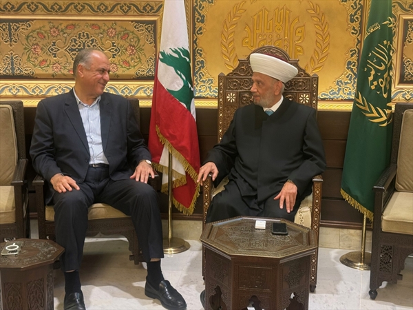 المفتي دريان استقبل سليمان وعبدالله والخير الإشادة بزيارة سوريا ودور دار الفتوى الجامع