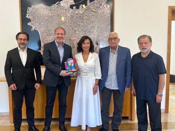 زيدان التقى الخليل ووفد ماراثون بيروت