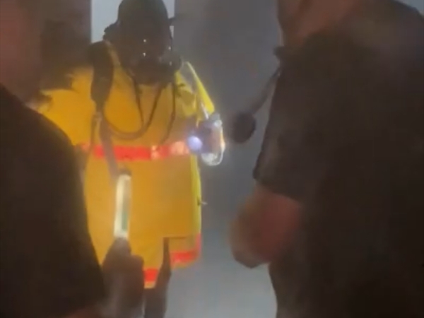 حريق في مبنى يسكنه الوزير…!