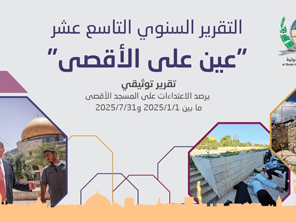 مؤسسة القدس الدولية في تقريرها السنوي التاسع عشر «عين على الأقصى»: محاولات خطيرة لإحلال ديني وديموغرافي في المسجد الأقصى والمشهد قاتم