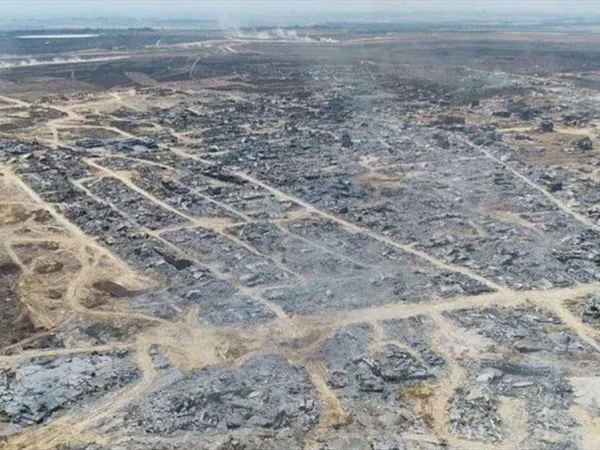 بالصّورة: مدينة لم يبقَ منها شيئاً!