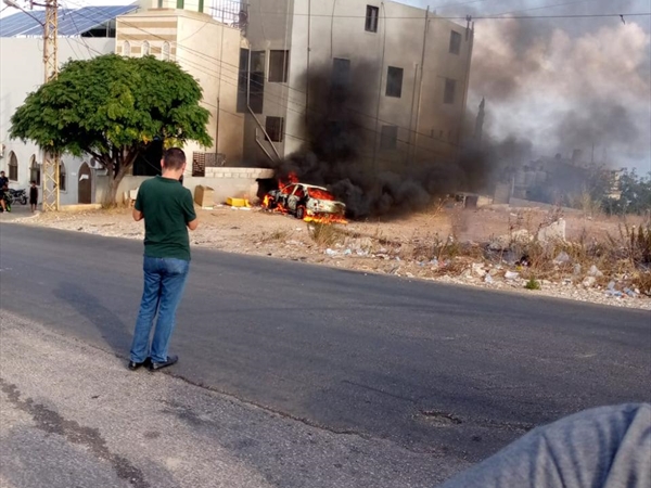 غارة معادية إستهدفت سيارة بين برجا والجية