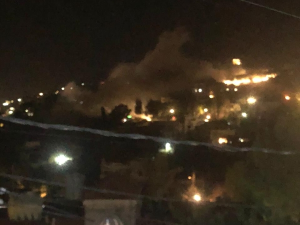 مكان الغارة الإسرائيلية في عربصاليم جنوبي لبنان