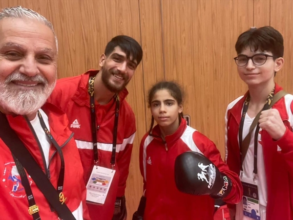 اللبنانية حلا مكداشي بنهائي مسابقة المواي تاي لدورة الألعاب الآسيوية للشباب...