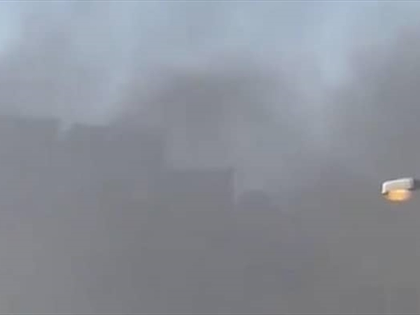 حريق كبير في ساحة القبة في طرابلس
