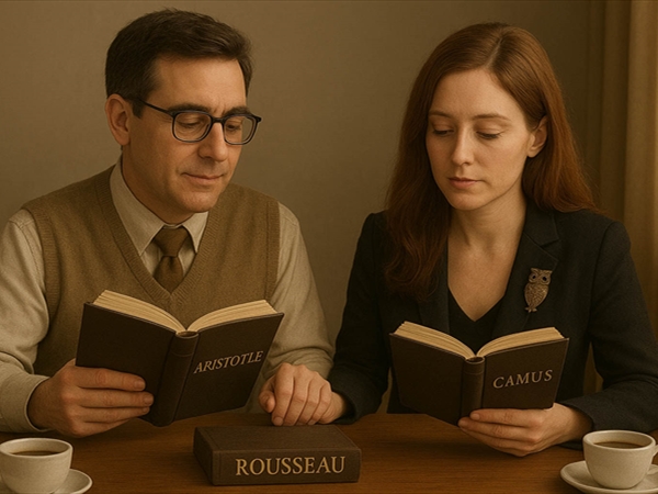 «في حضرة الفلسفة، المرأة والرجل شريكان متكاملان»