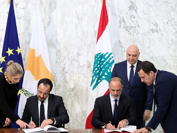 لبنان وقبرص يوقّعان إتفاقية ترسيم الحدود البحرية «المنطقة الاقتصادية الخالصة»