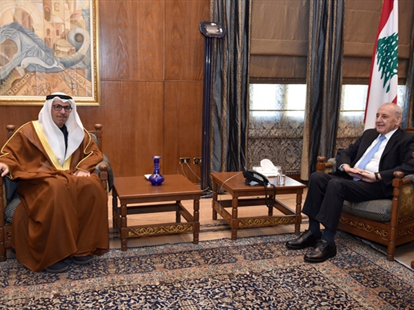 بري اجتمع مع الموفد السعودي بن فرحان والتقى سفير الإمارات الجديد ووكيل الإسكوا