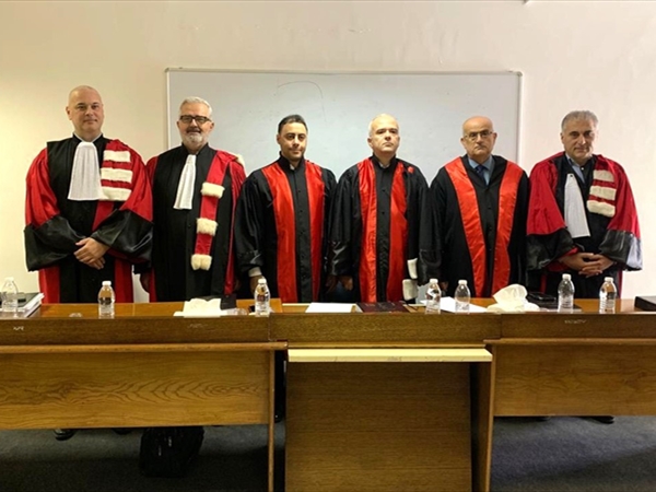 دكتوراه في الحقوق للرائد عمر أبو طه بتقدير جيد جداً