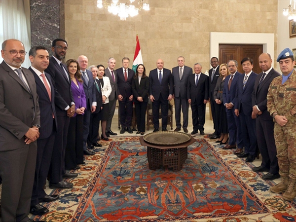 وفد مجلس الأمن يؤكد دعم الجيش. عون: ملتزمون باستكمال خطة حصر السلاح