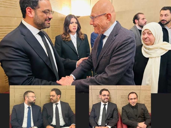 رئيس نادي النجمة سعيد سربيه يواصل تقبل التعازي بوفاة والده..