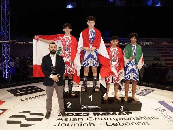 لبنان يتوج بـ4 فئات عمرية ببطولة آسيا للـ"MMA"